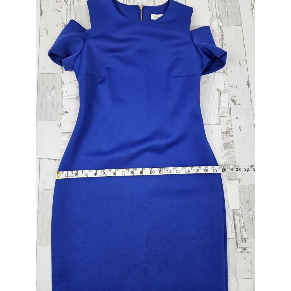 Calvin Klein Women Dress 4 Cold Shoulder Sheath - Picture 7 of 11